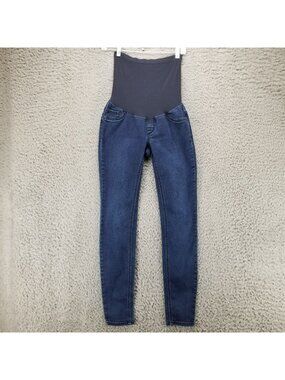 Indigo Blue Jeans Womens Small Blue Stretch Denim Maternity Skinny